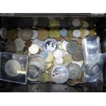 A tin of coins and crowns