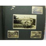 A photograph album containing photographs compiled by Alfred Huskisson O.B.E., M.C. dating from
