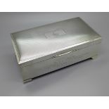 A silver cigarette box, with inscription dated 1972, Yorkshire Volunteer Regiment, Lt. A.J. Podmore,