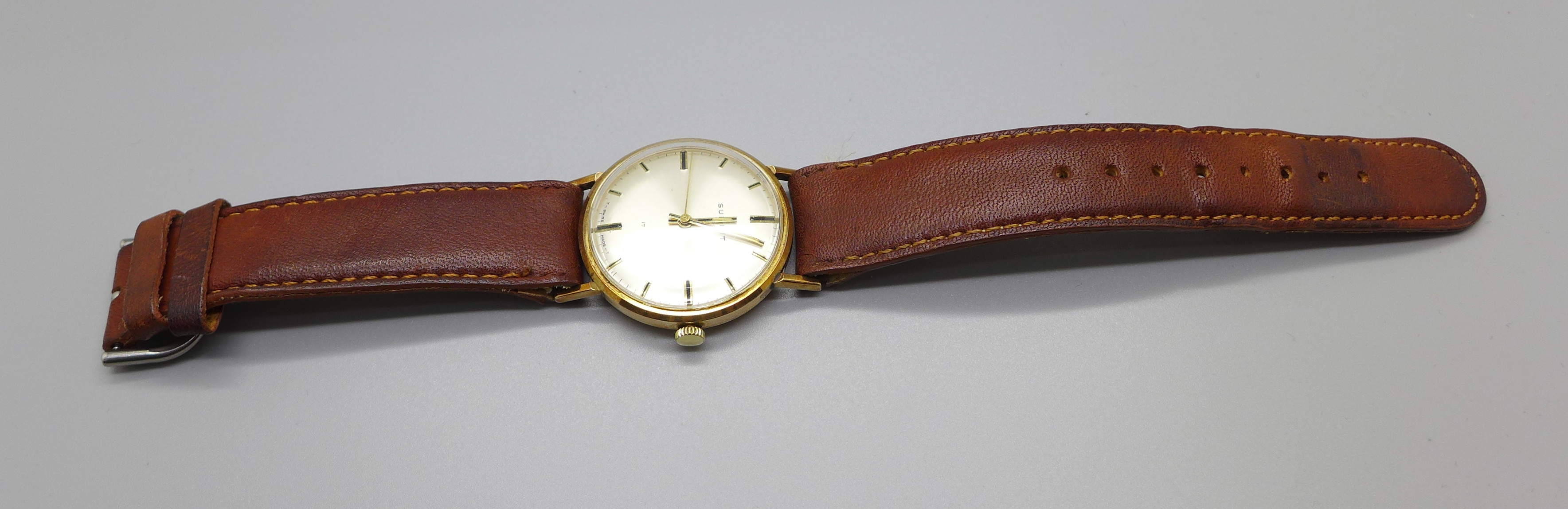 A gentleman's 9ct gold Summit wristwatch, the case back bears faint Barton Transport inscription - Image 11 of 14