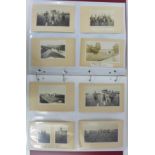 An album of 95 WWI military postcards including Bamforth song cards