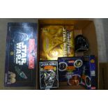 Star Wars themed toys and games including Monopoly and Tazo