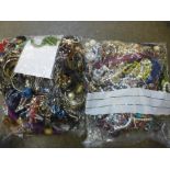 Costume jewellery, 8.5kg