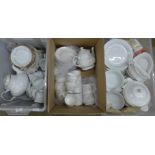 A Sadlers Romance tea service with coffee mugs and Chodziez tea and dinnerware**PLEASE NOTE THIS LOT