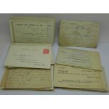 Postal history; business postcards mainly from the period 1870 to 1920 (100)
