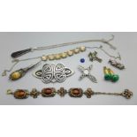 Jewellery including St. Justin and Miracle