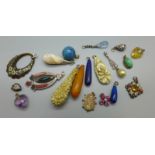 Vintage pendants and charms