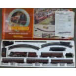 A Hornby Duchess of Abercorn Royal Mail Train Set level crossing, some track absent