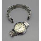 A Solvil et Titus lady's wristwatch marked Geneve, number 8814, Fixo-flex bracelet a/f