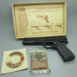 A Diana 20 shot BB repeater air pistol, .177 caL., boxed