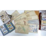A collection of cigarette cards, in albums and loose, in sets