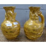Two jugs with dragon handles