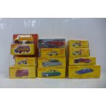 Eleven Dinky Toys Norev China die-cast model vehicles, boxed