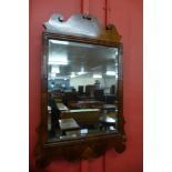 A George III walnut mirror