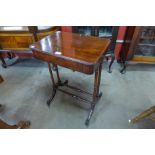 A small Victorian mahogany writing table