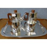 A vintage Sona five piece tea service