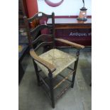 A George III elm child's high chair