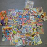 Approximately forty-two 1960's and 1970's comics, mainly Marvel and DC