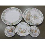 A collection of Aynsley china including Cottage Garden and a Wild Tudor cake plate **PLEASE NOTE