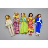 Five Pippa dolls including rare Jasmine and Emma