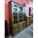 A George III style Ipswich oak bookcase