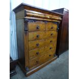 A Victorian mahogany Scottish chest of drawers