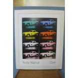 An Andy Warhol print, Cars, Achenbach Art Edition/Galerie Hans Mayer/Dusseldorf, 1988