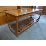 A teak coffee table