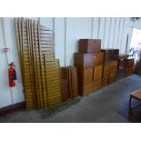 A teak Ladderax room divider