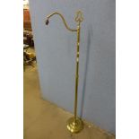 A Laura Ashley brass floor standing lamp