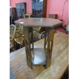 An Arts and Crafts oak occasional table