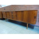 A teak sideboard