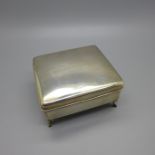 A Chinese silver box, with Hong Kong related inscription dated 1927, Wang-Hing & Co. makers mark,