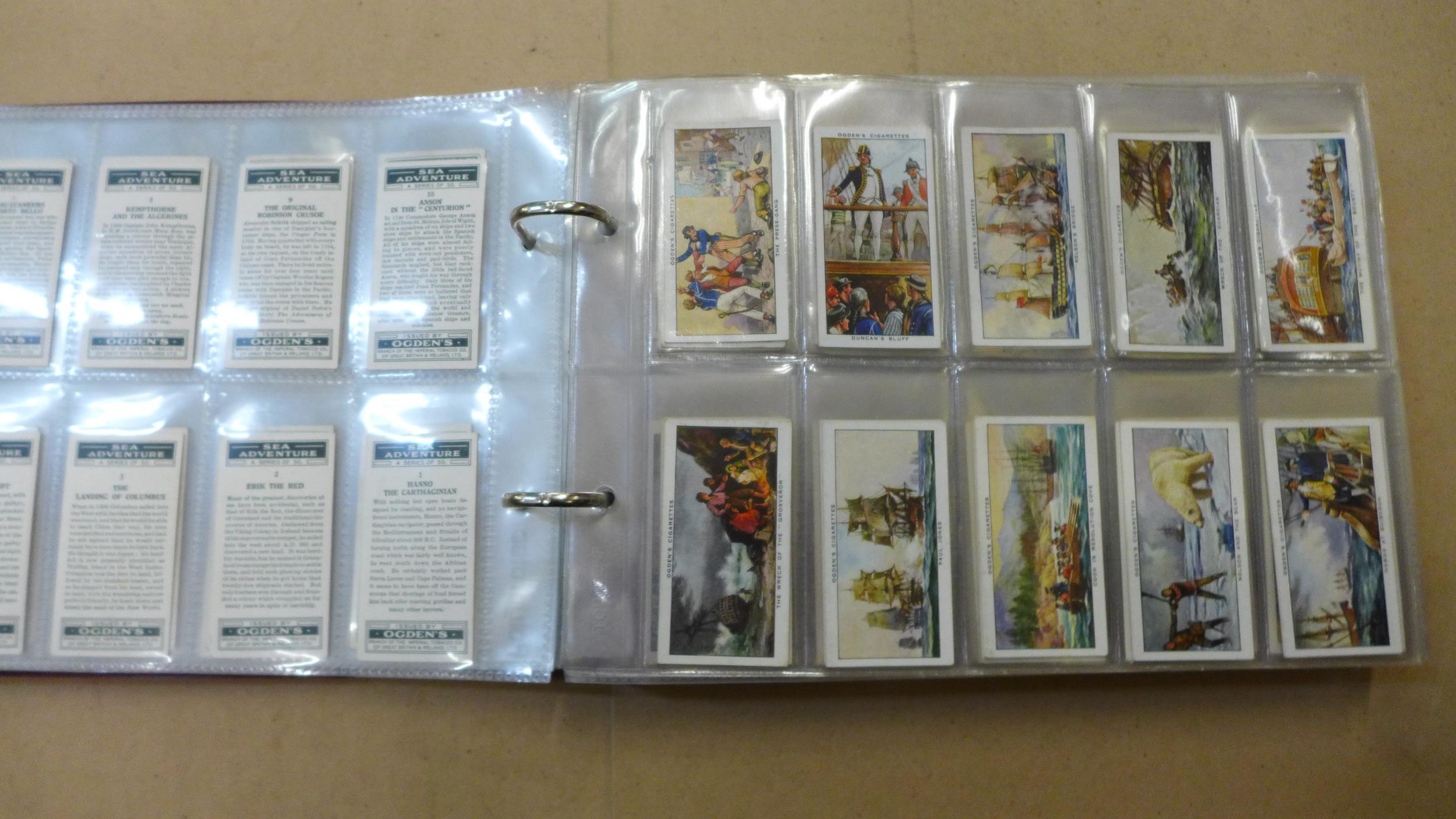 Cigarette cards; an album of eleven sets (missing just two cards), noted Players 'Derby and Grand - Bild 2 aus 12