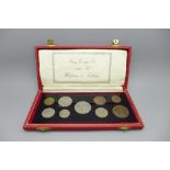 A George VI 1950 British coin set, boxed