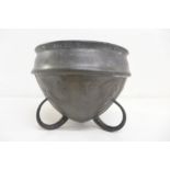 A pewter bowl, Archibald Knox for Liberty design, not marked, diameter 123mm, a/f
