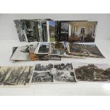 112 Edwardian and later postcards including Valentines and Friths real photographic postcards