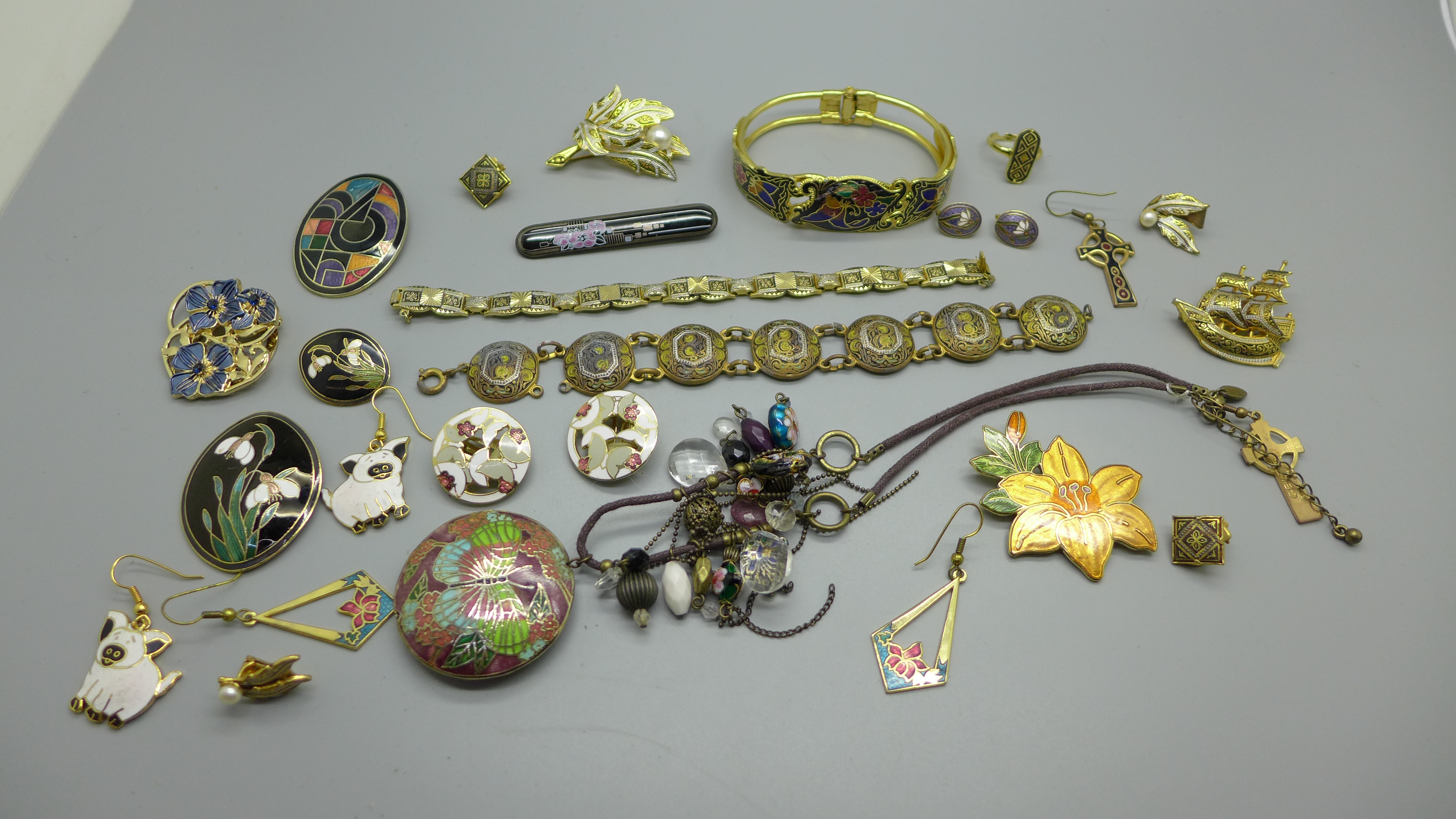 Cloisonne and Toledo jewellery