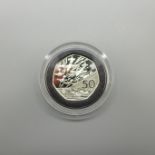 A 1994 50th Anniversary of D-Day 50 pence silver proof coin, in capsule