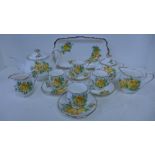 A Royal Albert Tea Rose part teaset