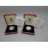A Royal Mint UK 1996 silver proof Piedfort £2 coin, A Celebration of Football and a 1994 silver