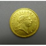 A George III 1804 third guinea gold coin