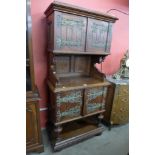 A French Henri II style oak four door buffet