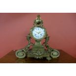 A 19th Century French ormolu mantel clock, the movement signed Vincenti & Cie, Paris