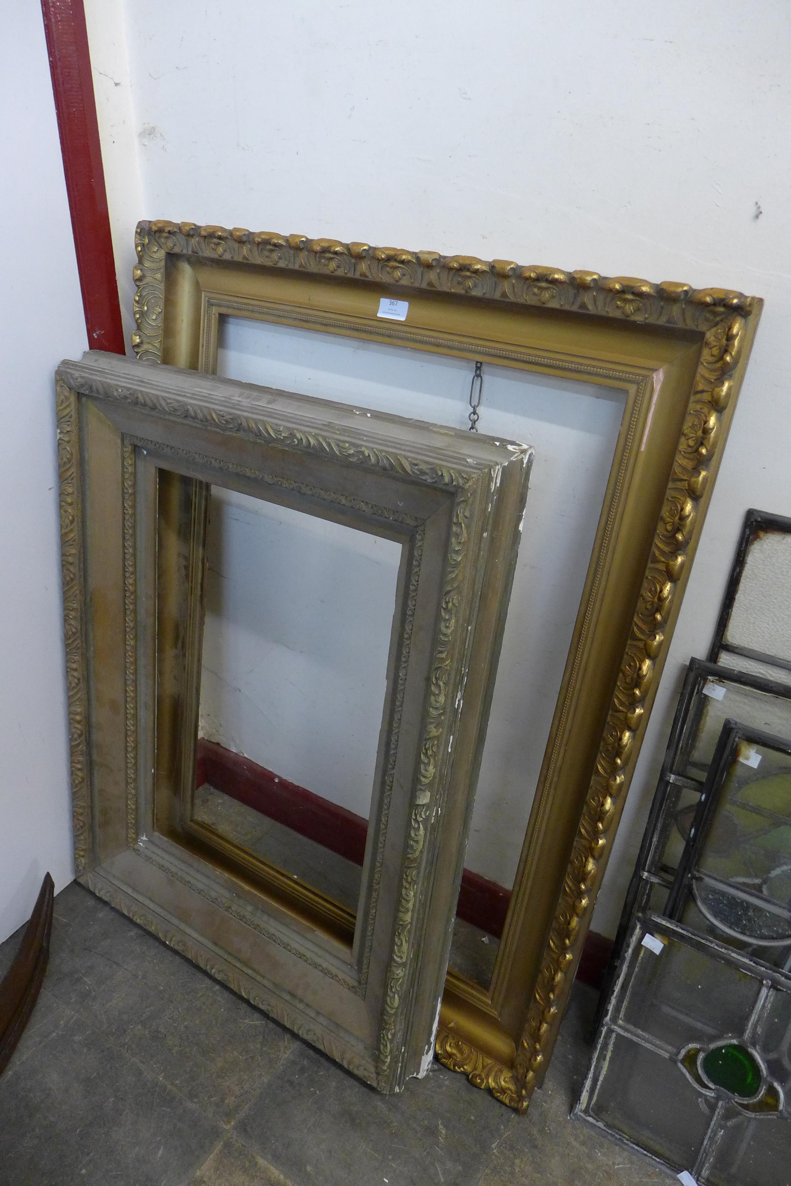 Two gilt picture frames