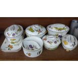 Eight items of Royal Worcester Evesham oven to table wares
