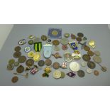 Badges, coins, medallions, etc.