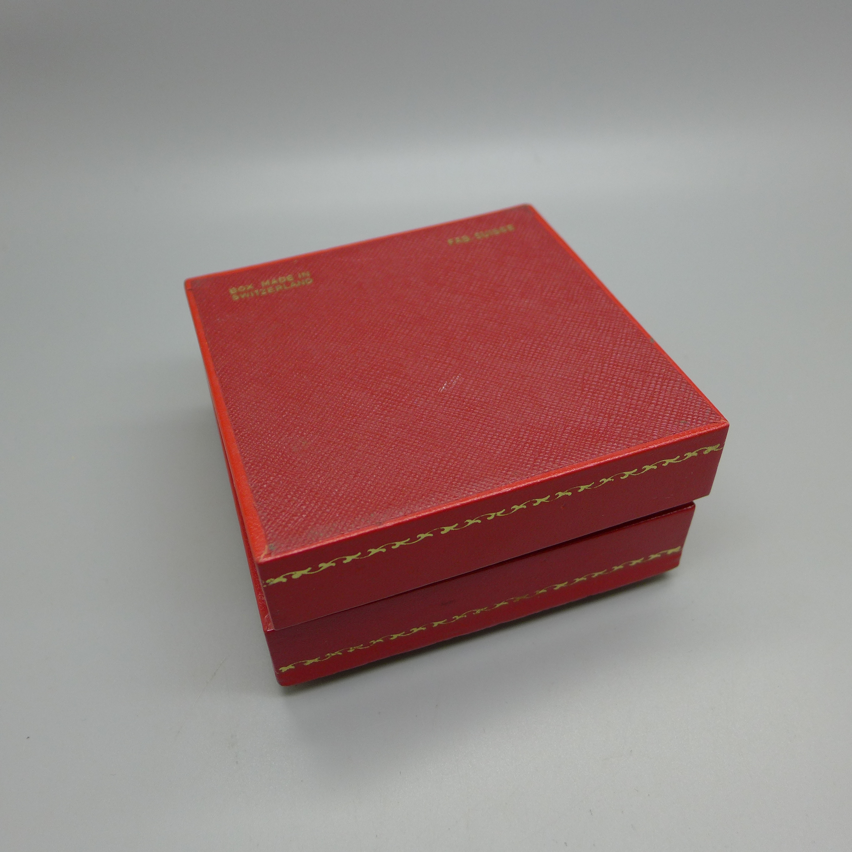 An Omega wristwatch box, hinge a/f - Image 3 of 3