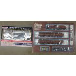 A Lima 1:45 electric train set and a Technic Intercity N Gauge train set, both incomplete **PLEASE