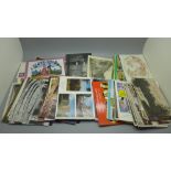 Over 100 Edwardian and later postcards, some postally used